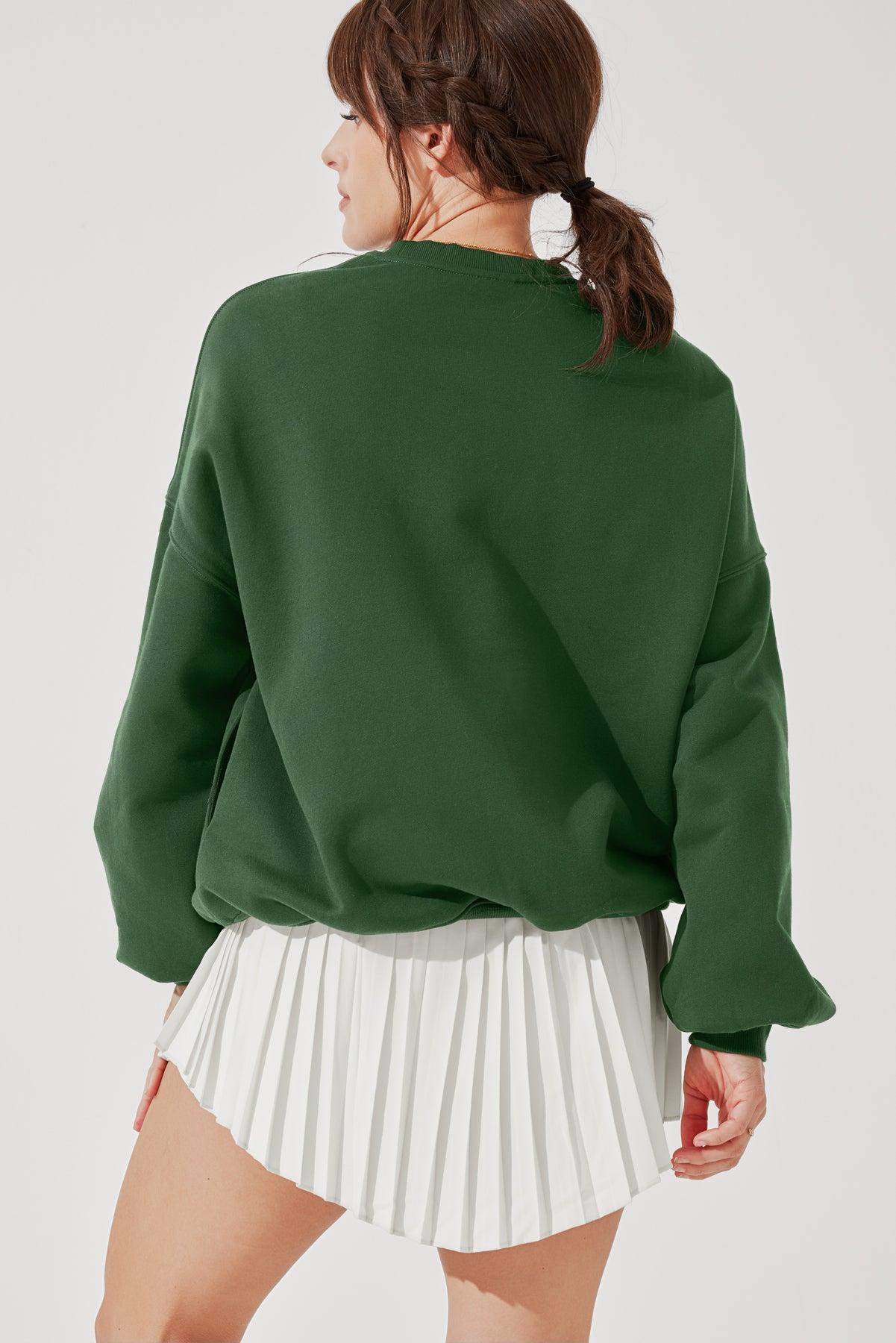 Cloud Crewneck Sweater - Fern Green Product Image