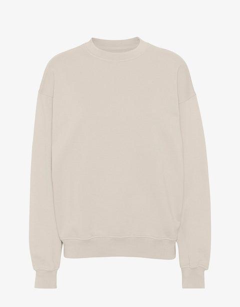 Organic Oversized Crew - Ivory White Product Image