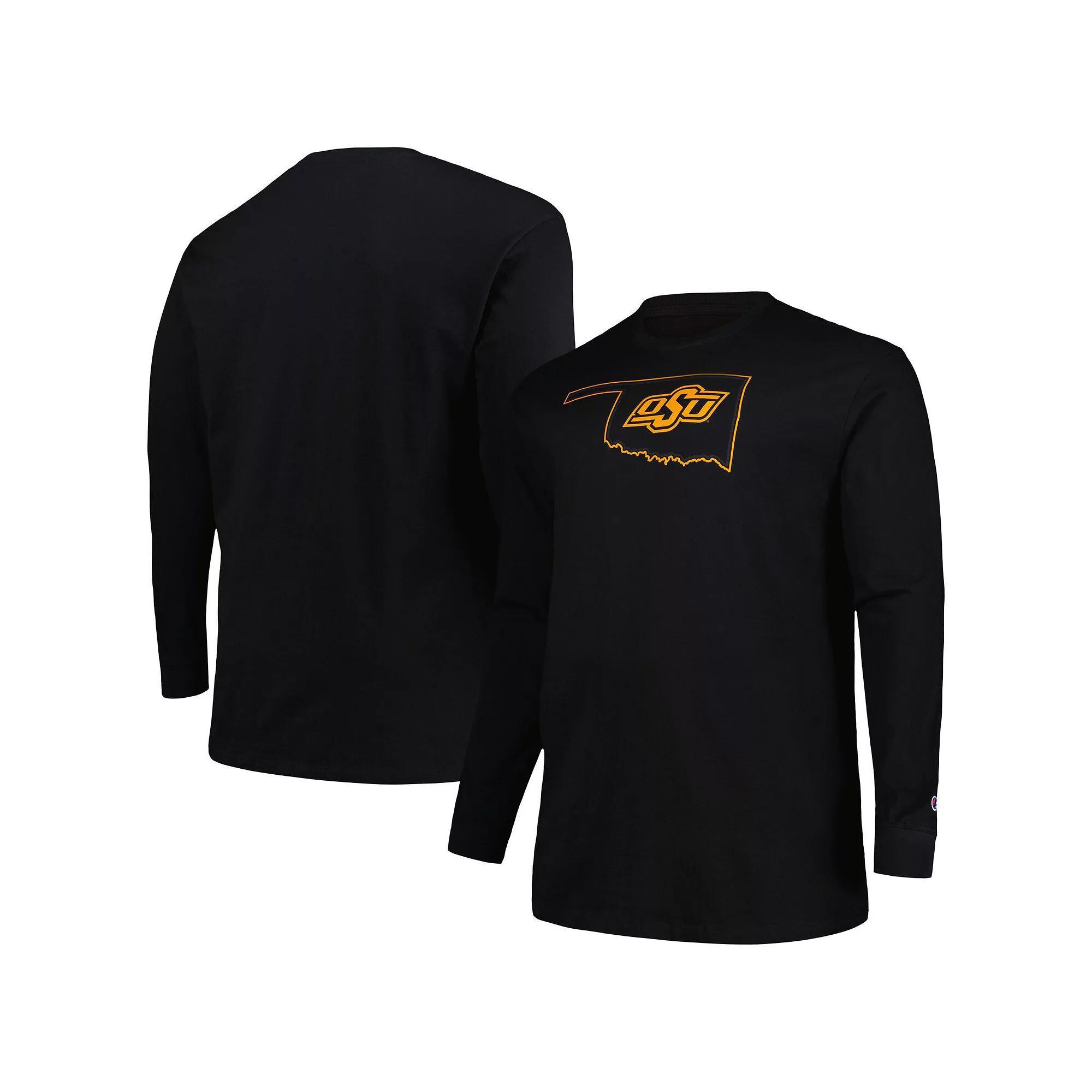 Men's Profile Black Oklahoma State Cowboys Big & Tall Pop Long Sleeve T-Shirt, Size: 5XB Product Image