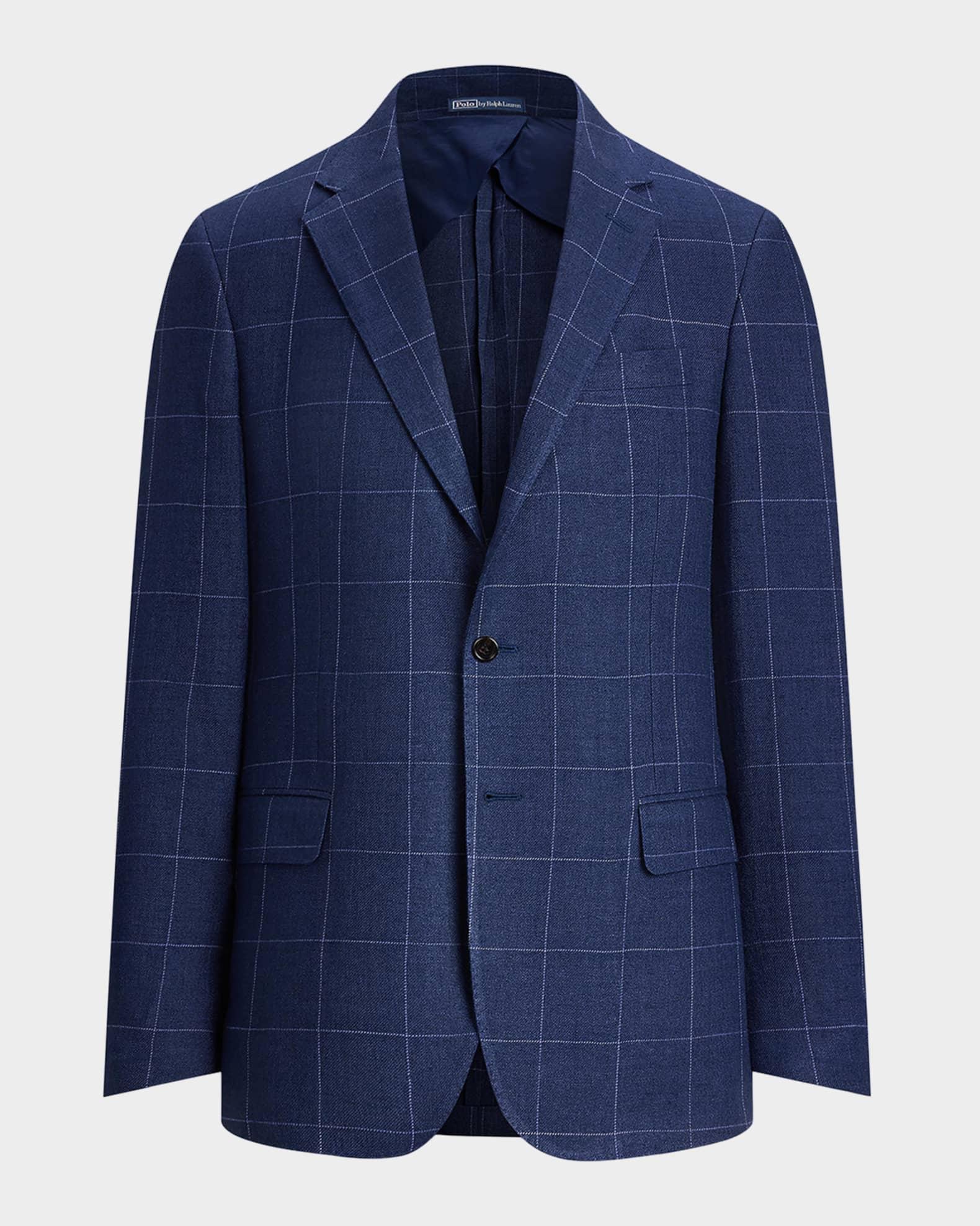 Men's Tailored Windowpane Sport Coat Product Image