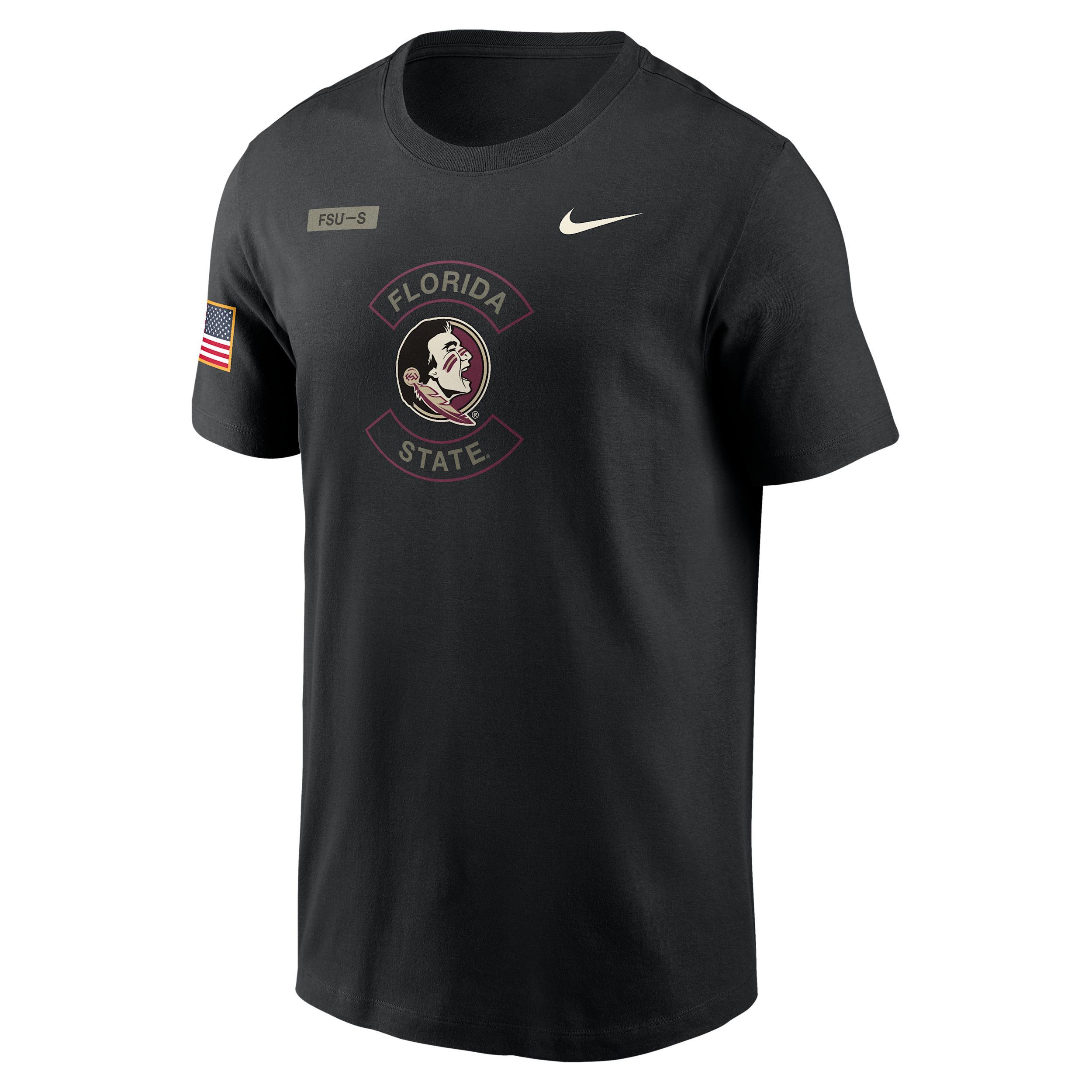 West Virginia Military Appreciation Nike Mens Dri-FIT College T-Shirt | 02ET00AWVN-5MV Product Image