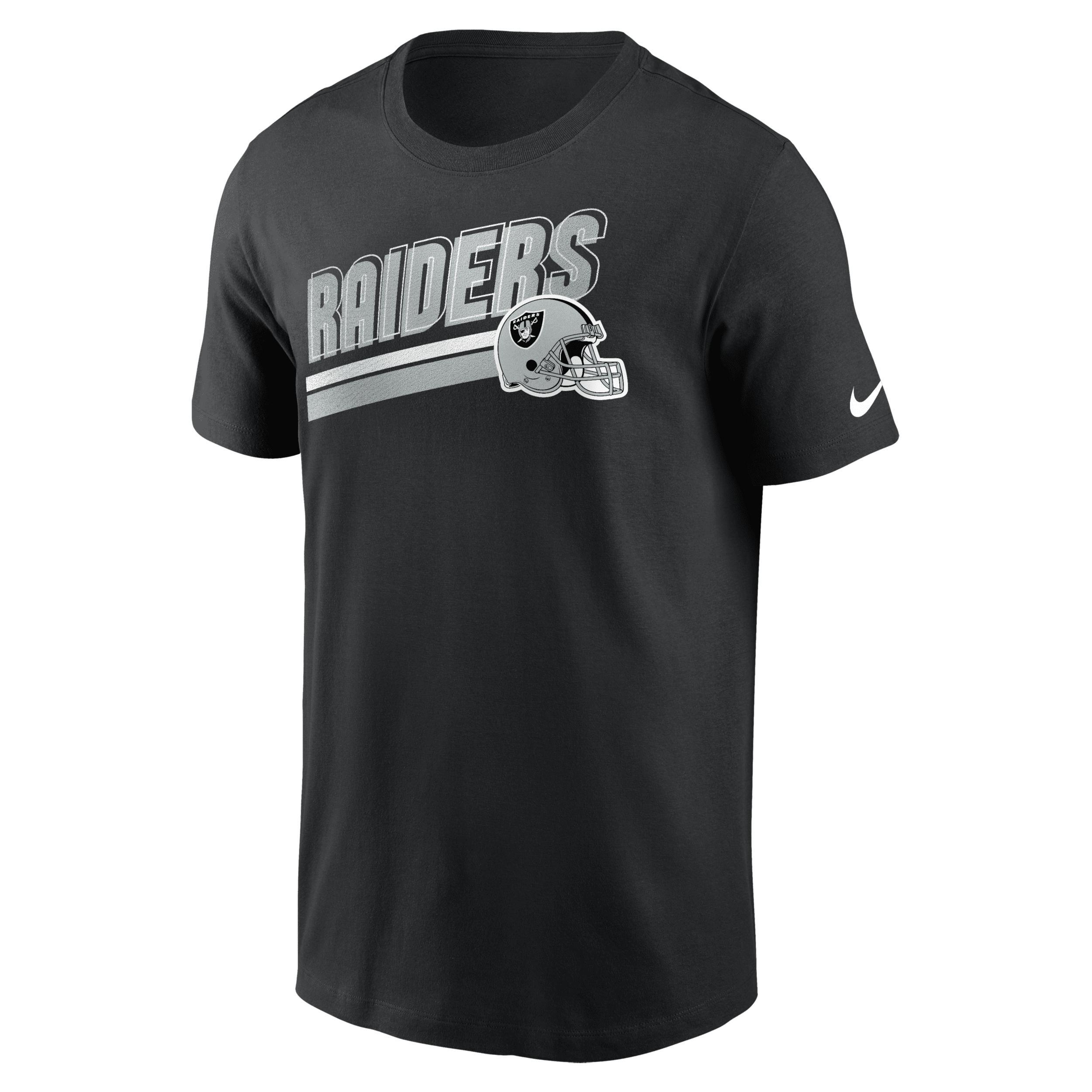 Mens Nike Black Las Vegas Raiders Essential Blitz Lockup T-Shirt Product Image