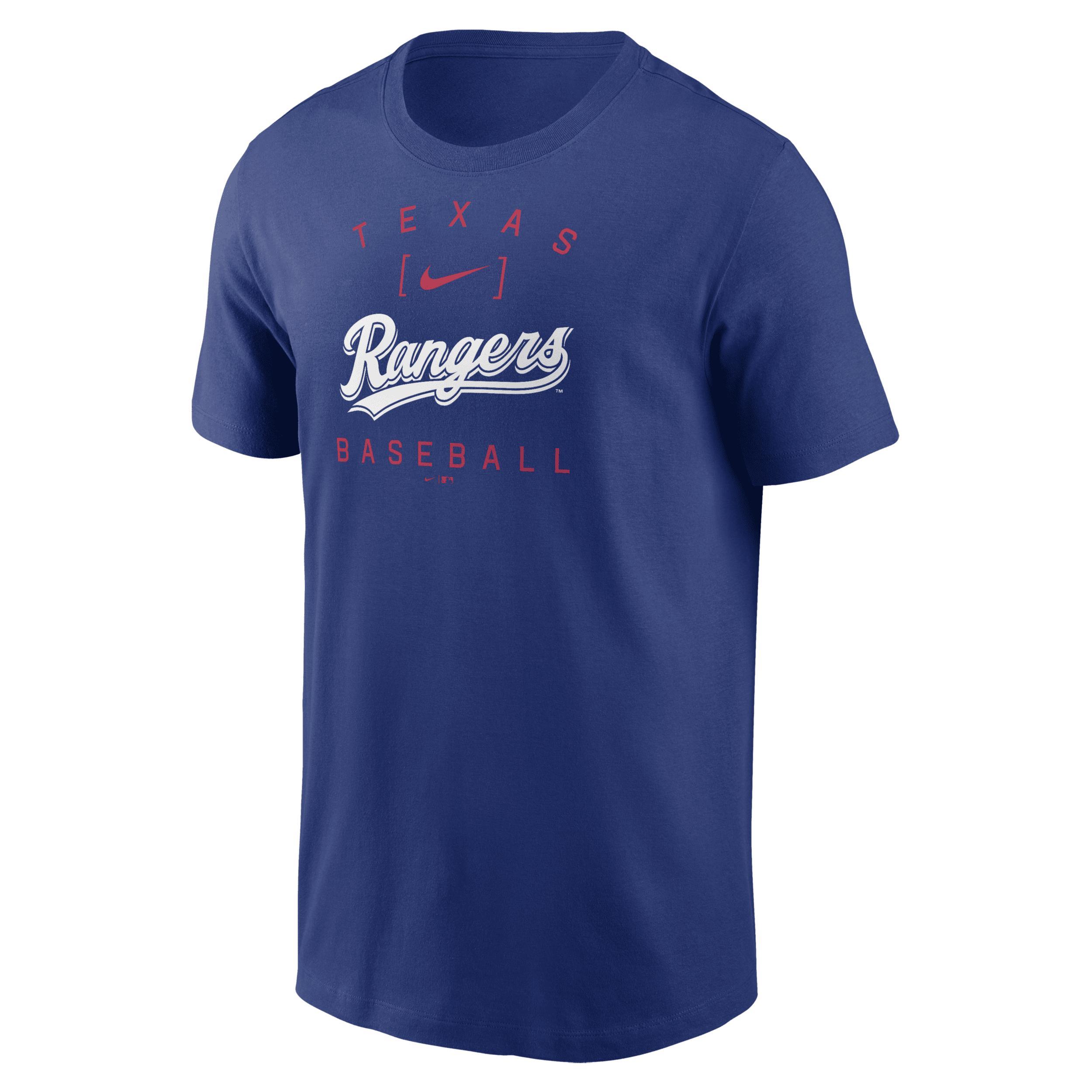 Mens Nike Royal Texas Rangers Home Team Athletic Arch T-Shirt Product Image