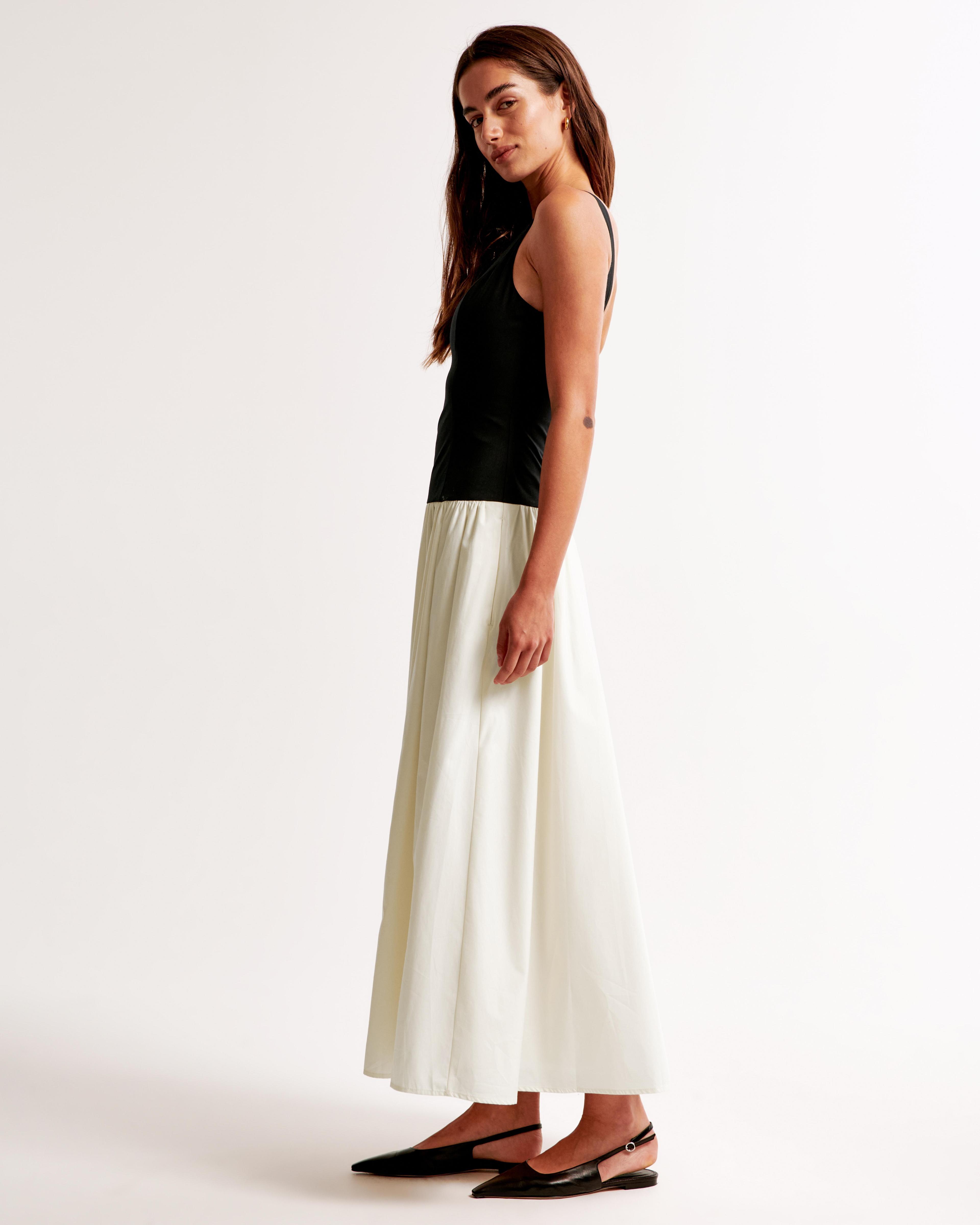 Drop-Waist Midi Dress Product Image