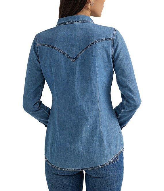 Wrangler® Long Sleeve Snap Front Western Shirt Product Image