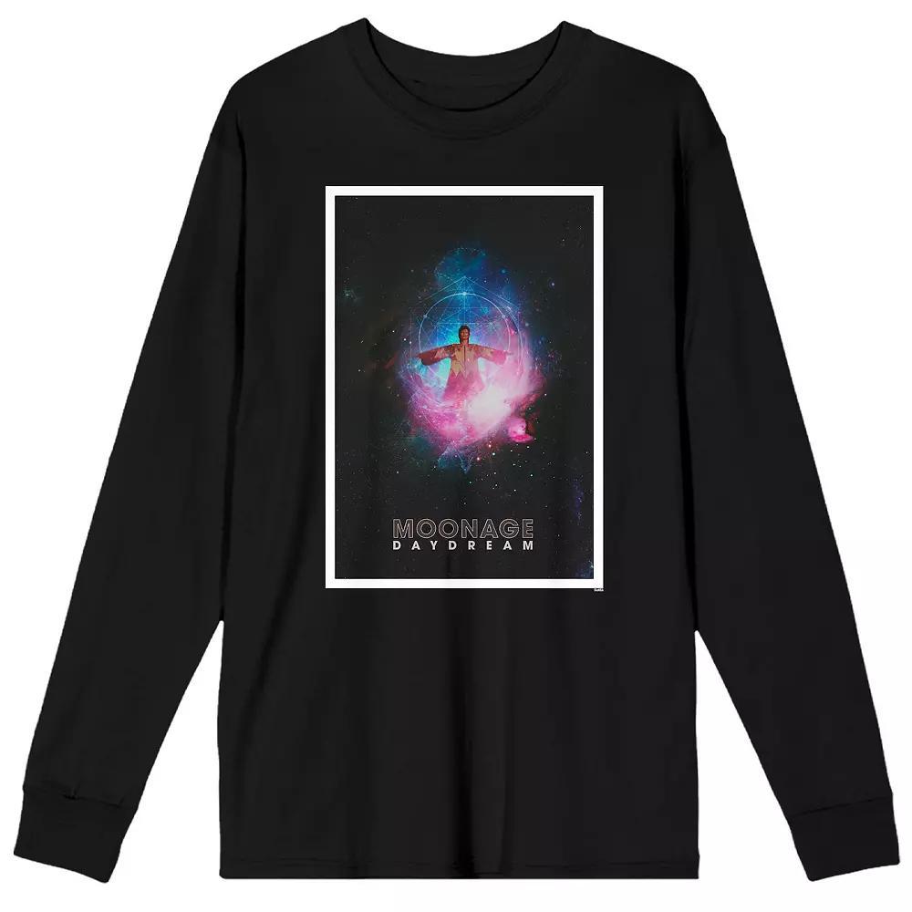 Men's David Bowie Moonage Daydream Long Sleeve Graphic Tee,  Product Image