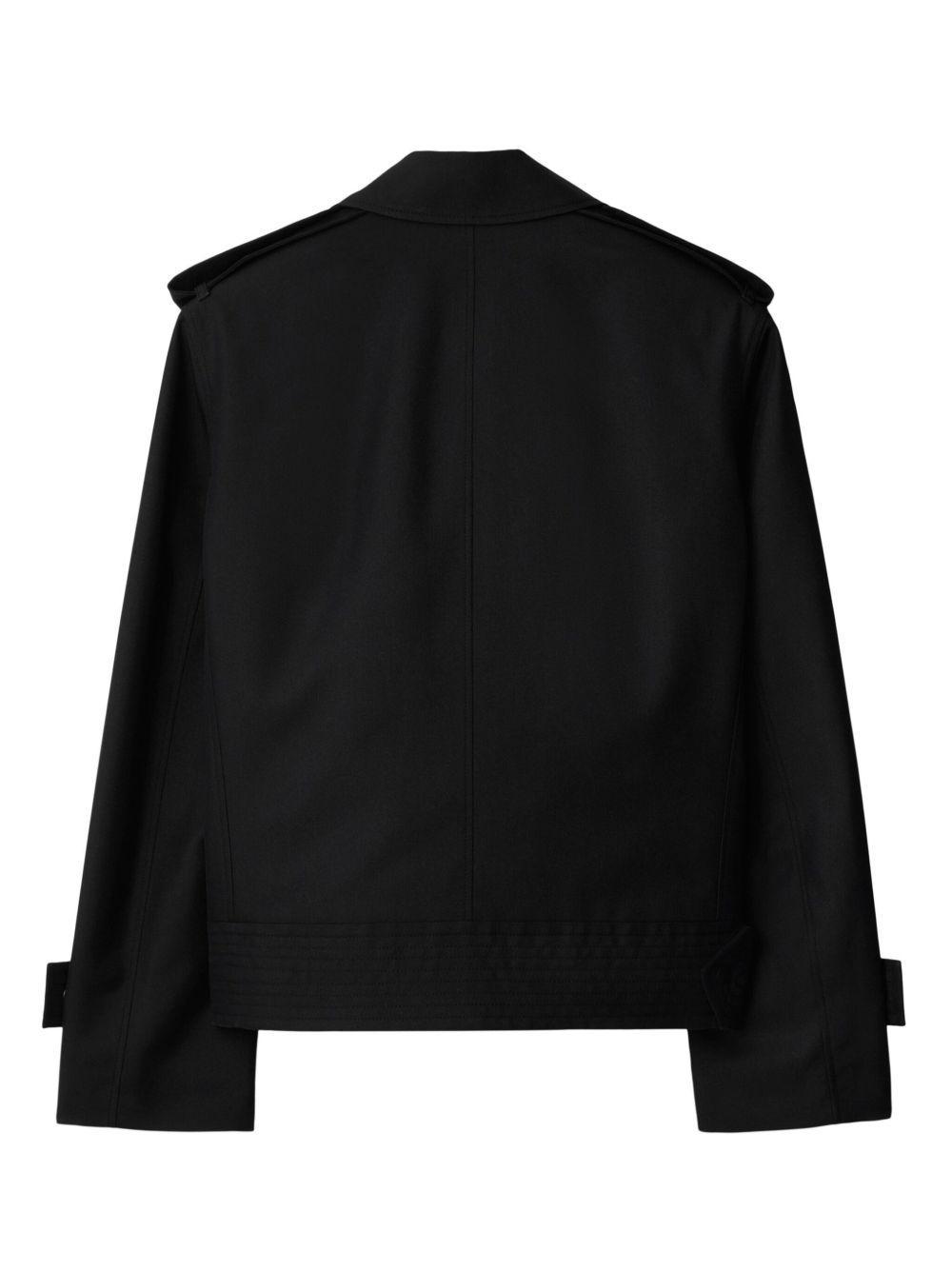 double-breasted trench-style jacket Product Image