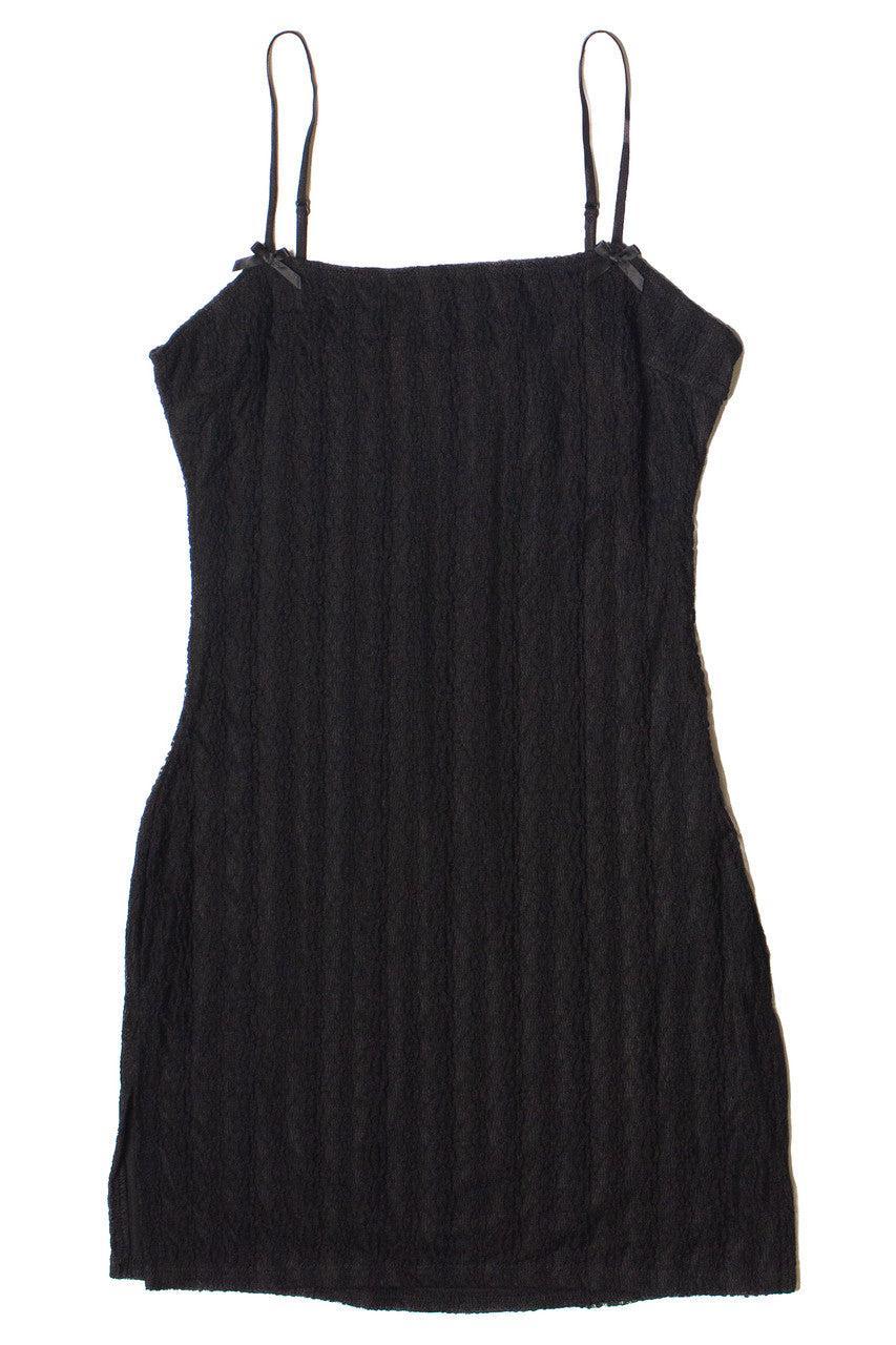 Bow Detail Lined Lace Mini Dress Product Image