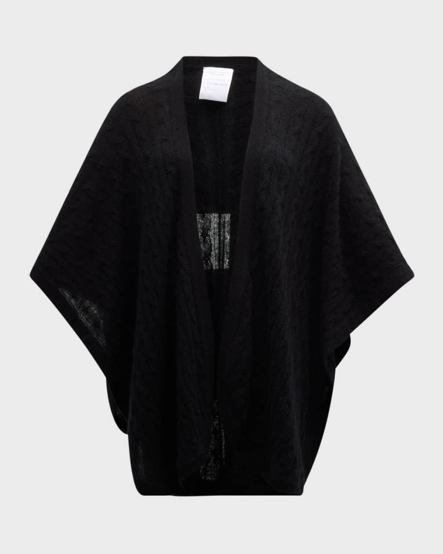 Cashmere Cable-Knit Cape Product Image