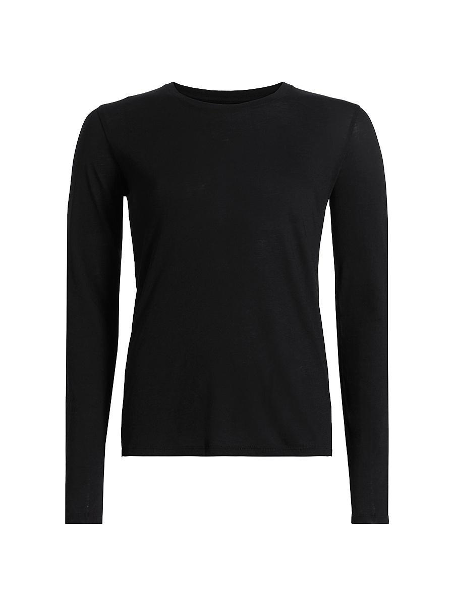 Essential Long Sleeve Crew Neck T-Shirt Product Image