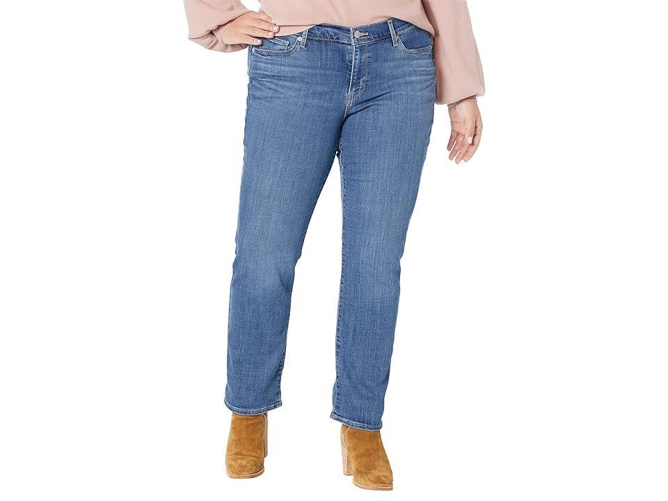 Levis 414 Plus Size Classic Mid Rise Straight Leg Stretch Denim Jeans Product Image