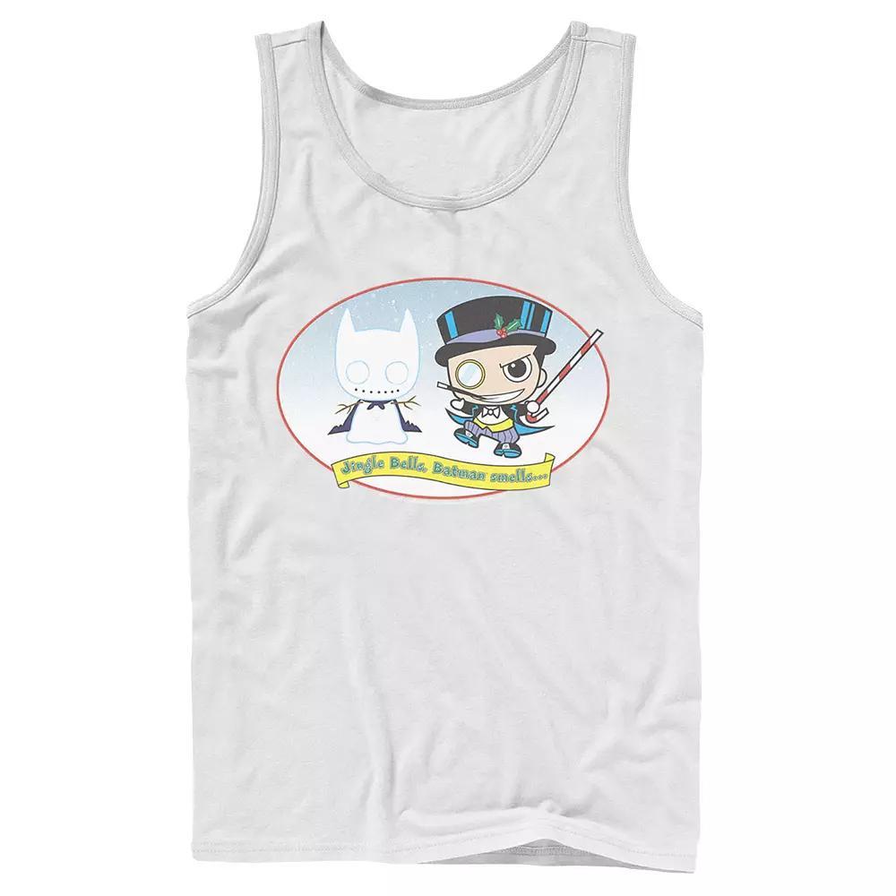 Men's DC Comics The Penguin Jingle Bells Batman Smells Christmas Tank Top,  Product Image