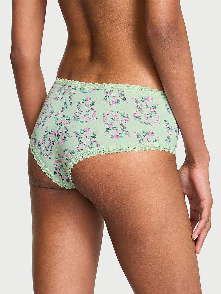 Cotton Lace-Waist Cheeky Panty Product Image