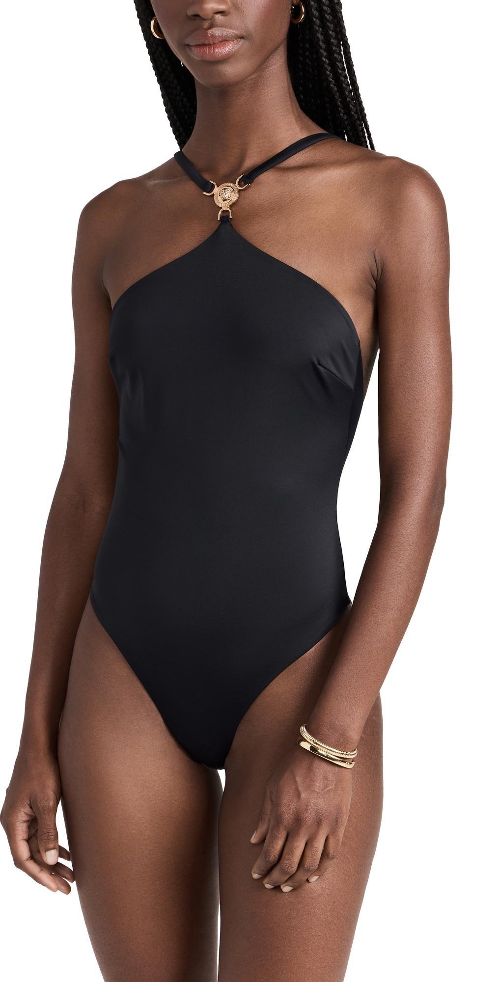 Womens Medusa Halter One-Piece Swimsuit Product Image