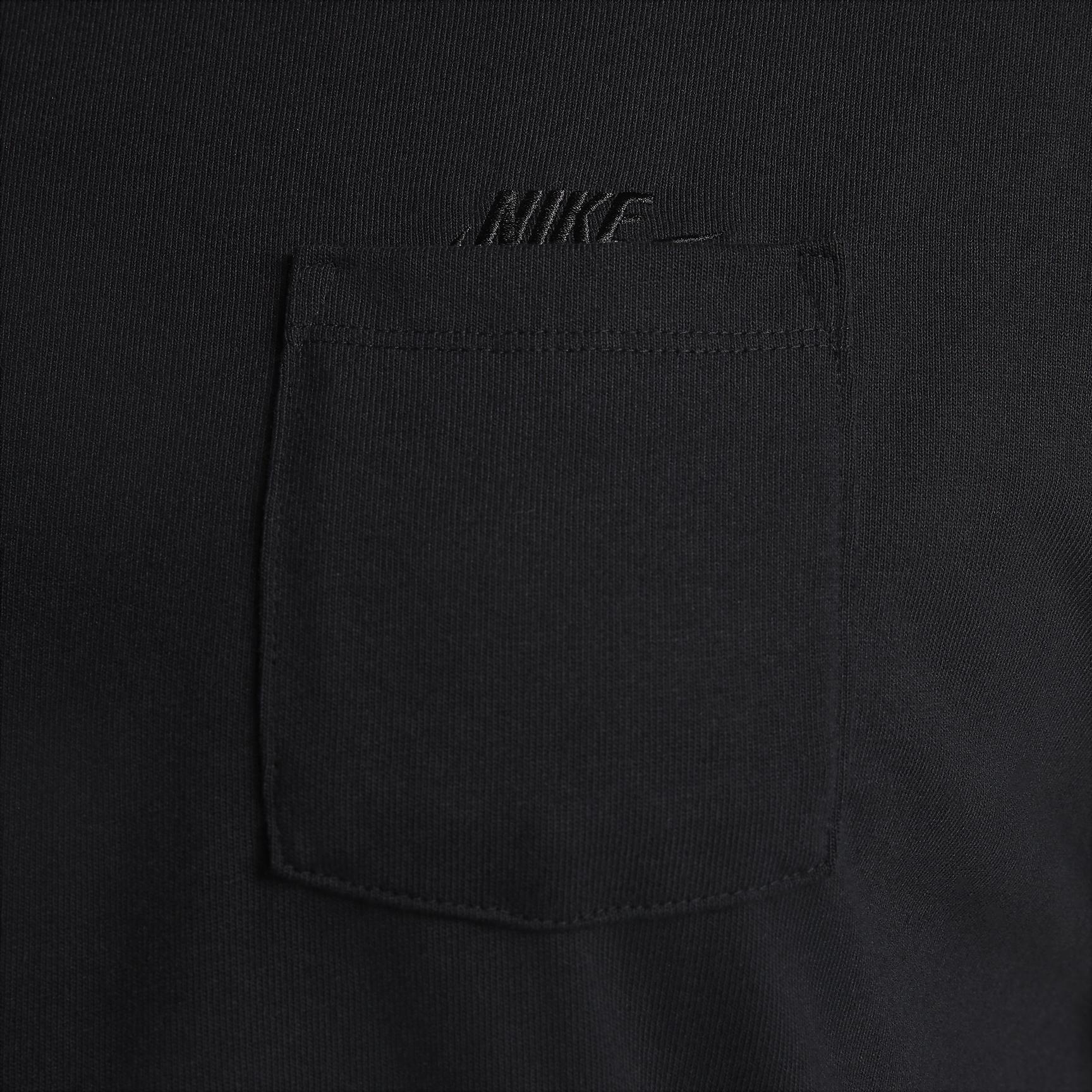 Mens Nike Sportswear Premium Essentials Long-Sleeve Pocket T-Shirt | DR7929-011 Product Image