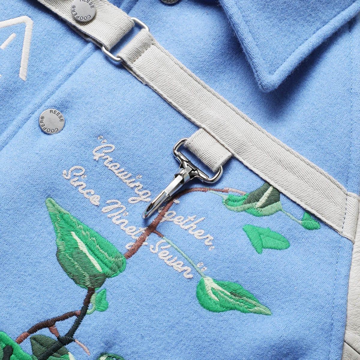 EMBROIDERED VINES VARSITY JACKET Product Image