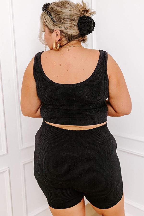 Trailside Cutie Ribbed Crop Top Curves Product Image