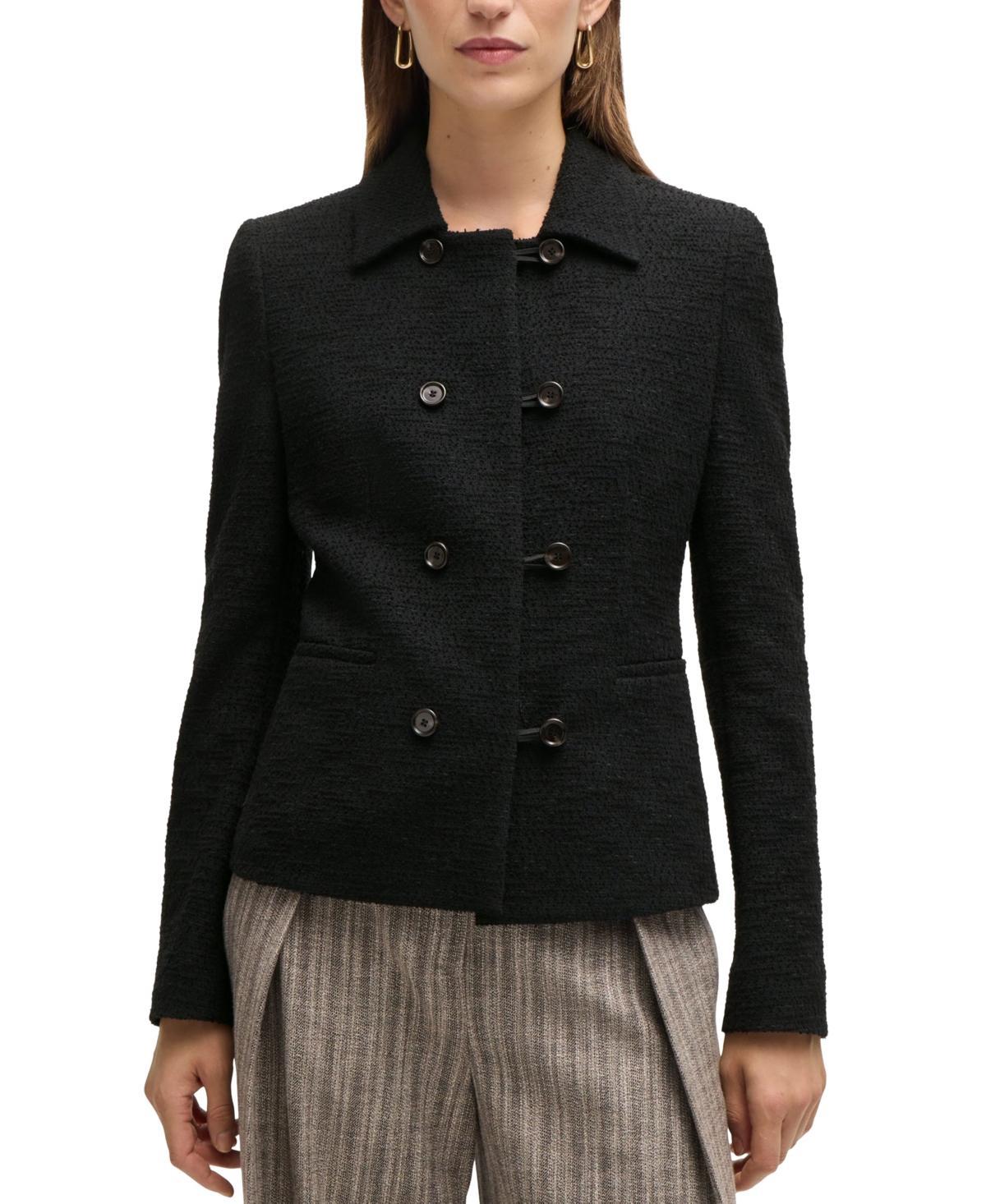 Womens Extra-Slim-Fit Jacket in Tweed Product Image