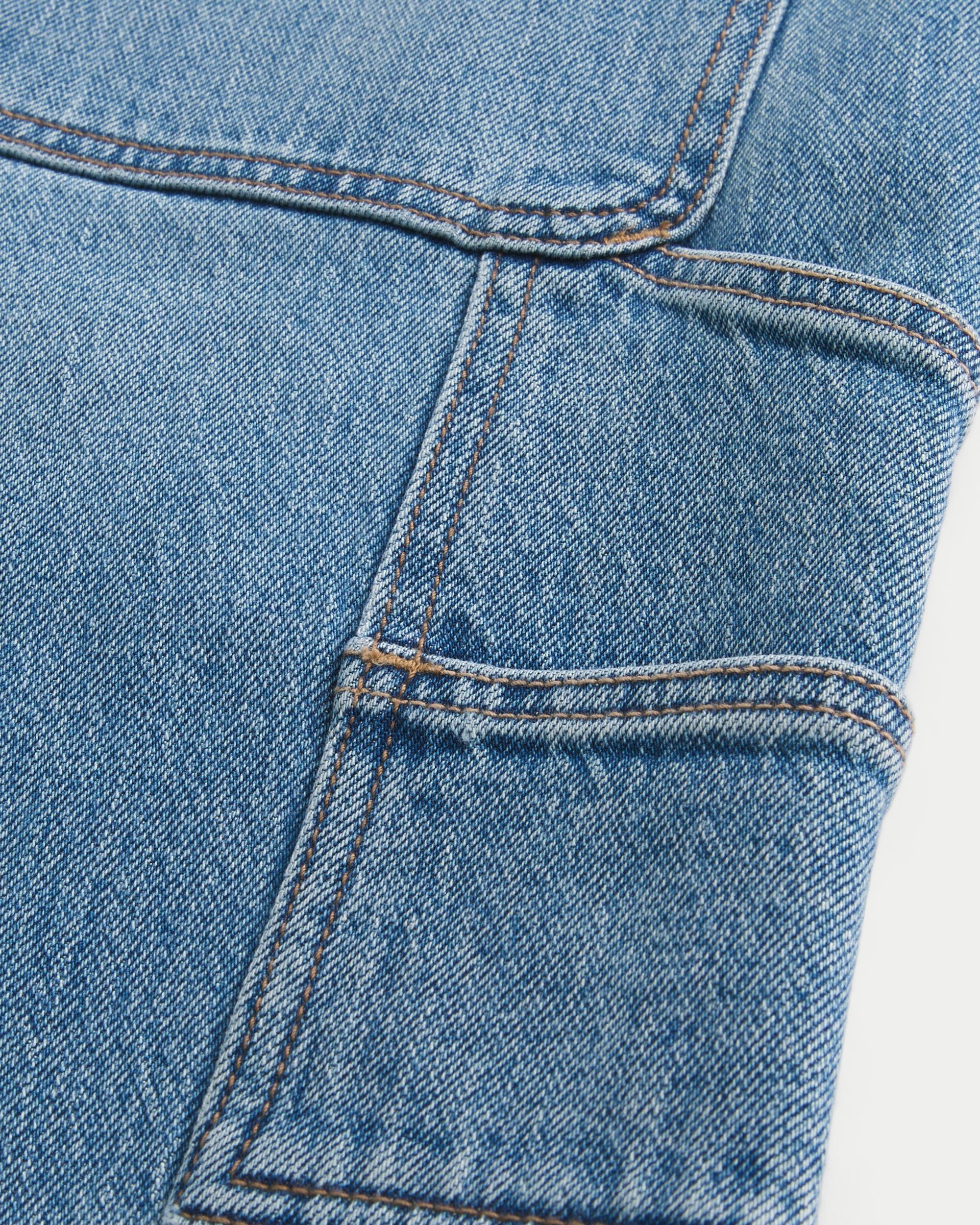 Medium Wash Loose Carpenter Jeans Product Image