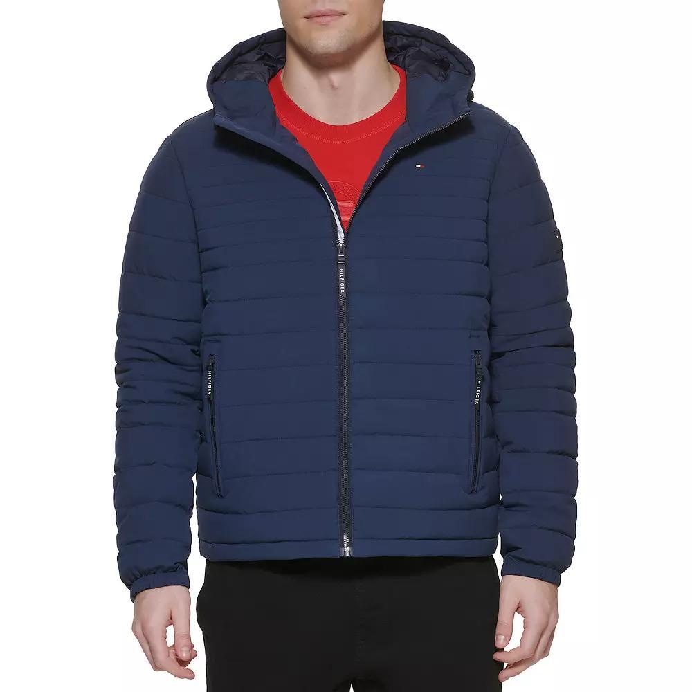 Men's Tommy Hilfiger Stretchy Hooded Puffer Jacket,  Product Image