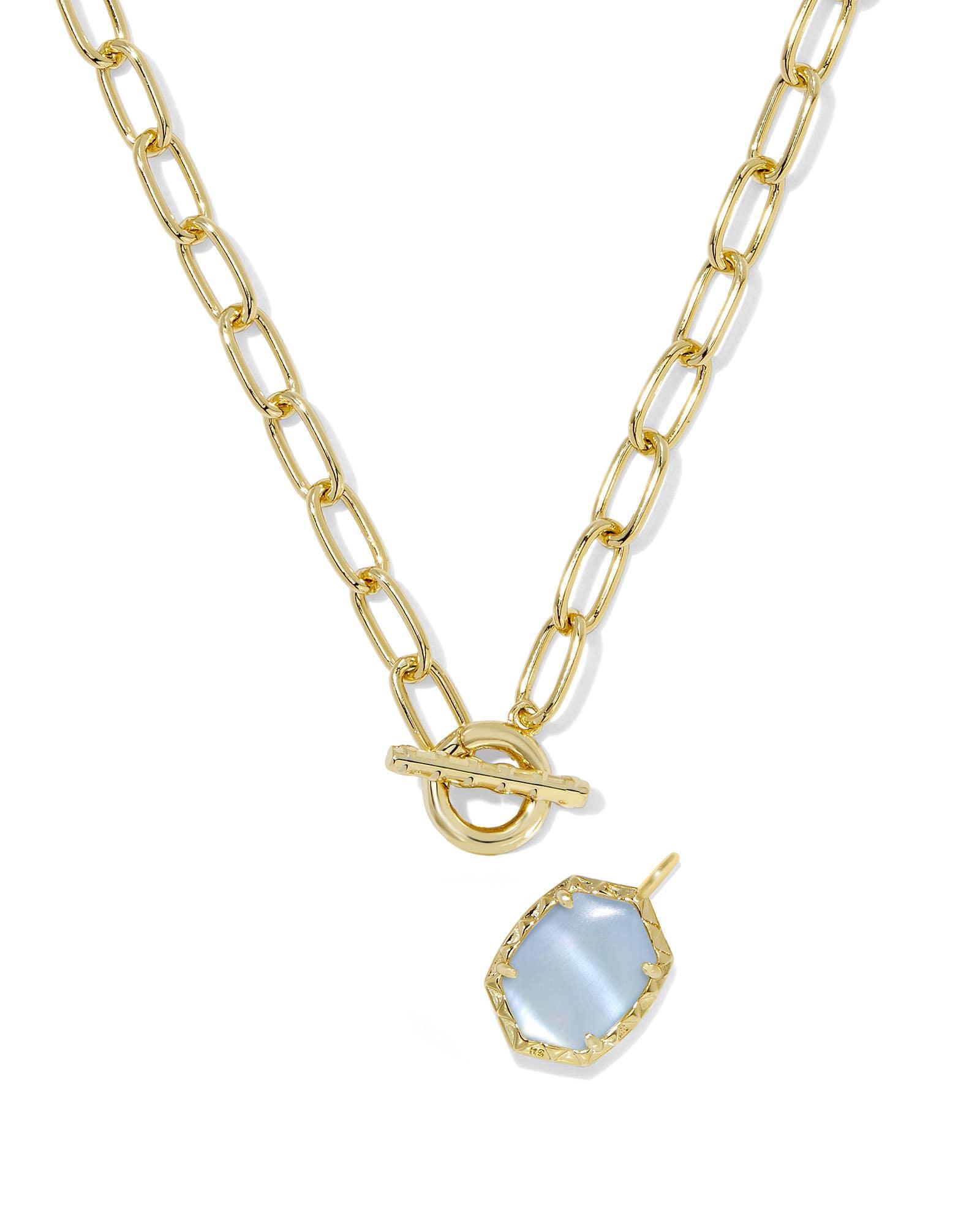 Daphne Convertible Gold Link and Chain Necklace Product Image