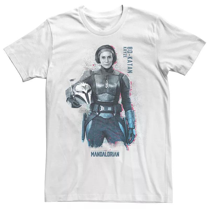 Men's Star Wars The Mandalorian Bo-Katan Kryze Portrait R20 Tee, Size: XL, White Product Image