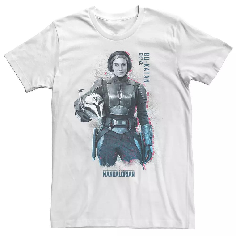 Men's Star Wars The Mandalorian Bo-Katan Kryze Portrait R20 Tee, Size: XL, White Product Image