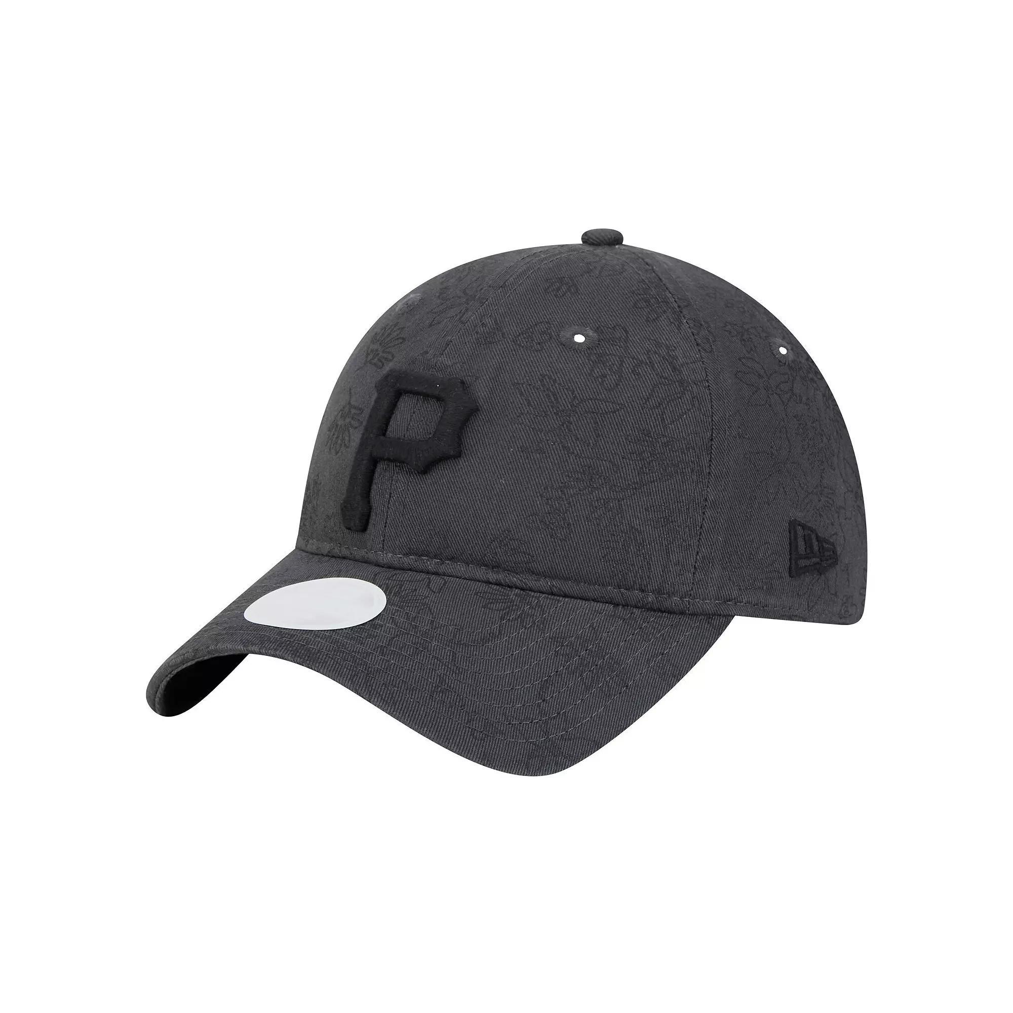 Women's New Era Black Pittsburgh Pirates Tonal Floral 9TWENTY Adjustable Hat Product Image