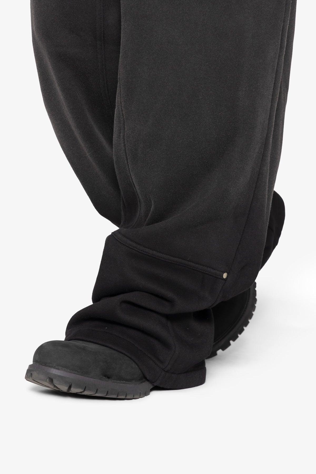 West Double Knee Sweatpants - Washed Black Product Image