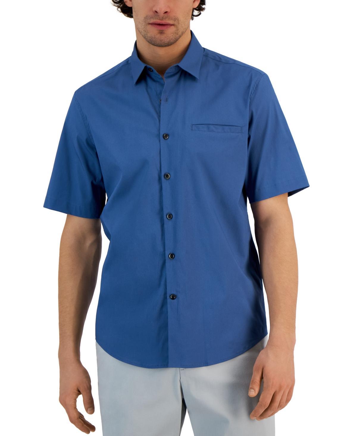 Alfani Mens Modern Classic-Fit Stretch Solid Button-Down Shirt, Created for Macys Product Image