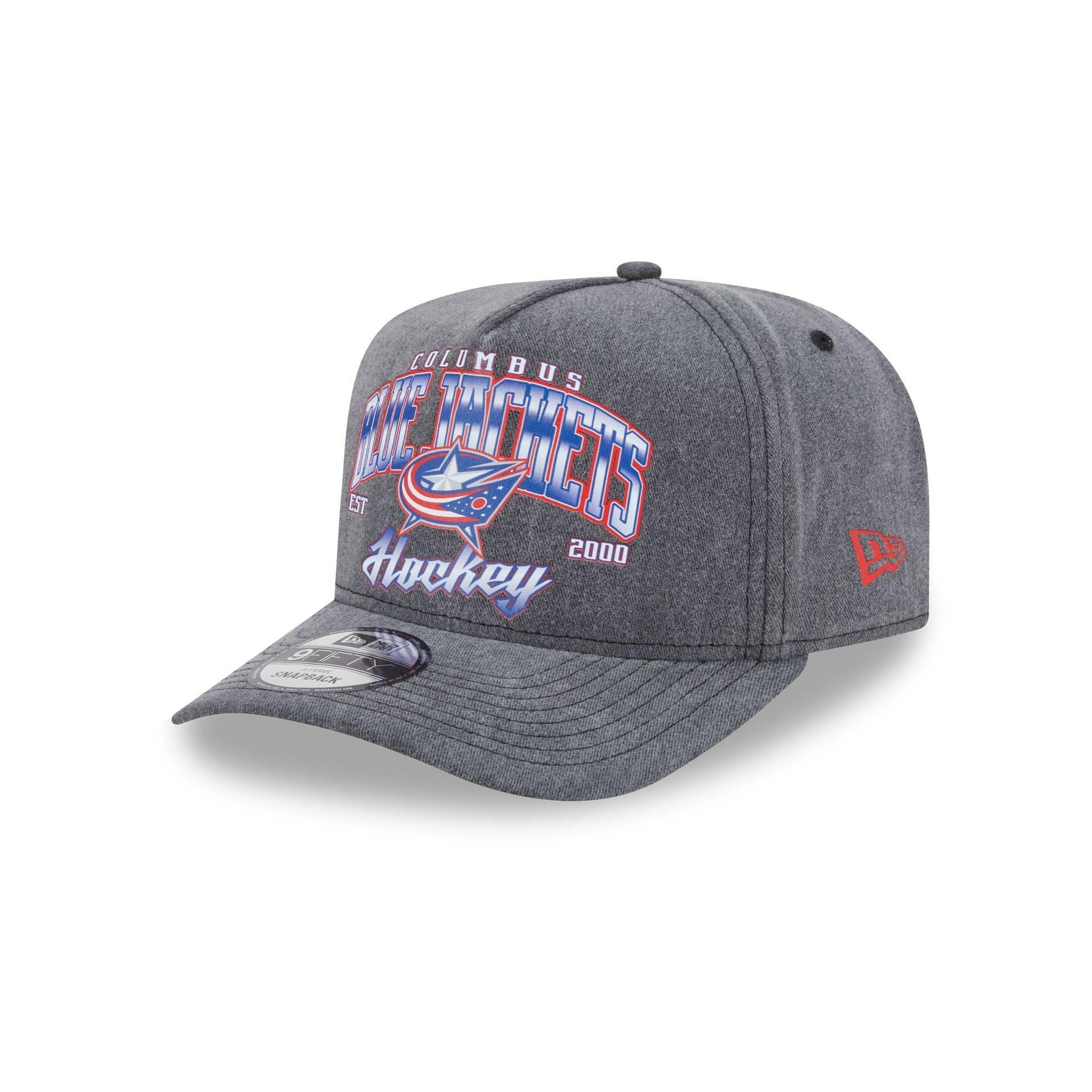 Columbus Blue Jackets Washed 9FIFTY A-Frame Snapback Hat Male Product Image