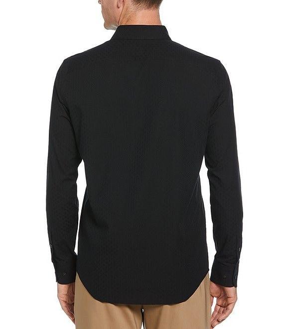 Perry Ellis Cube Print Long Sleeve Woven Shirt Product Image