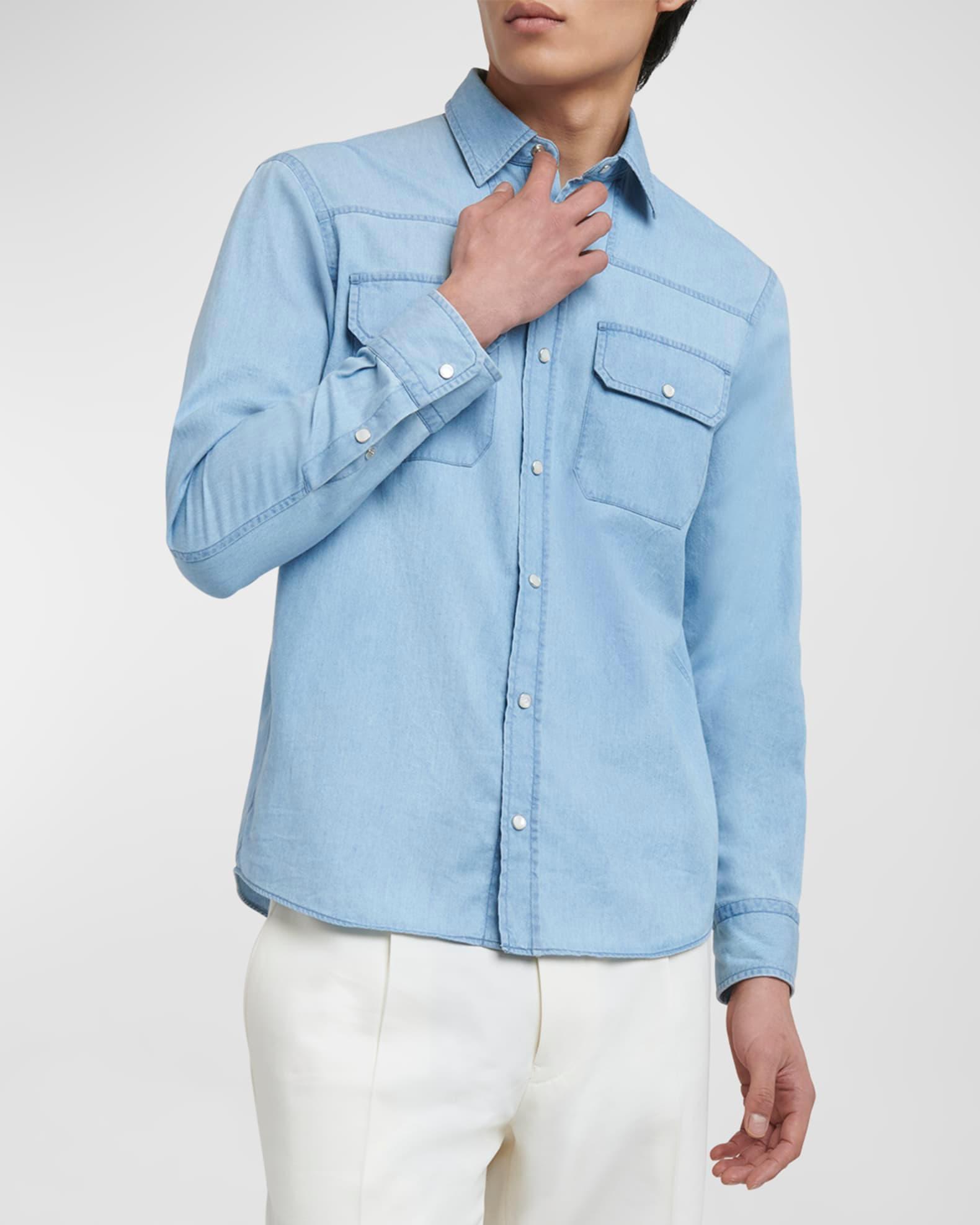 Men's Cashco Denim Western Shirt Product Image