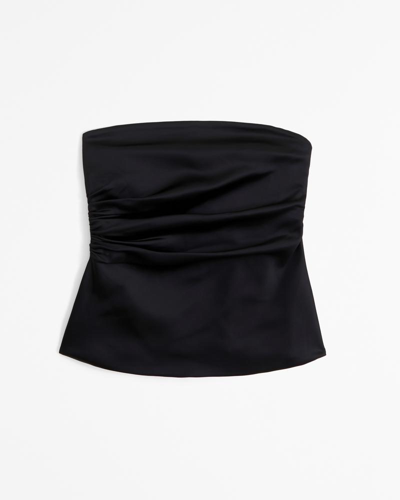 Strapless Side Ruched Top Product Image