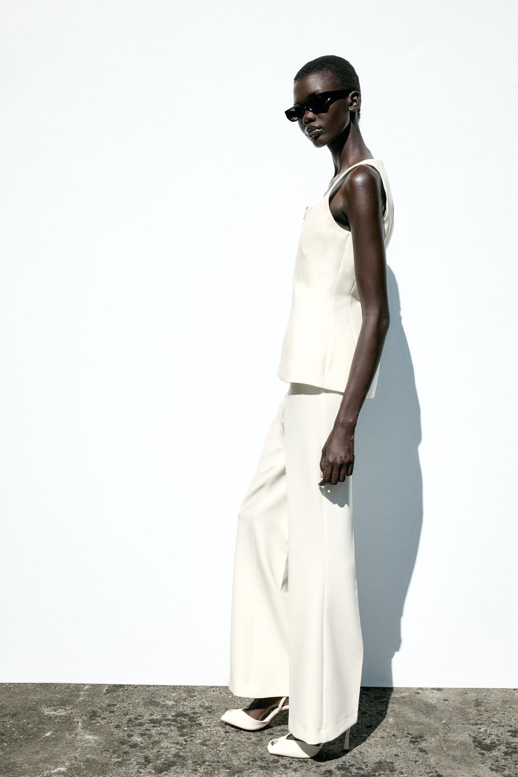 ZIPPER BUSTIER TOP Product Image