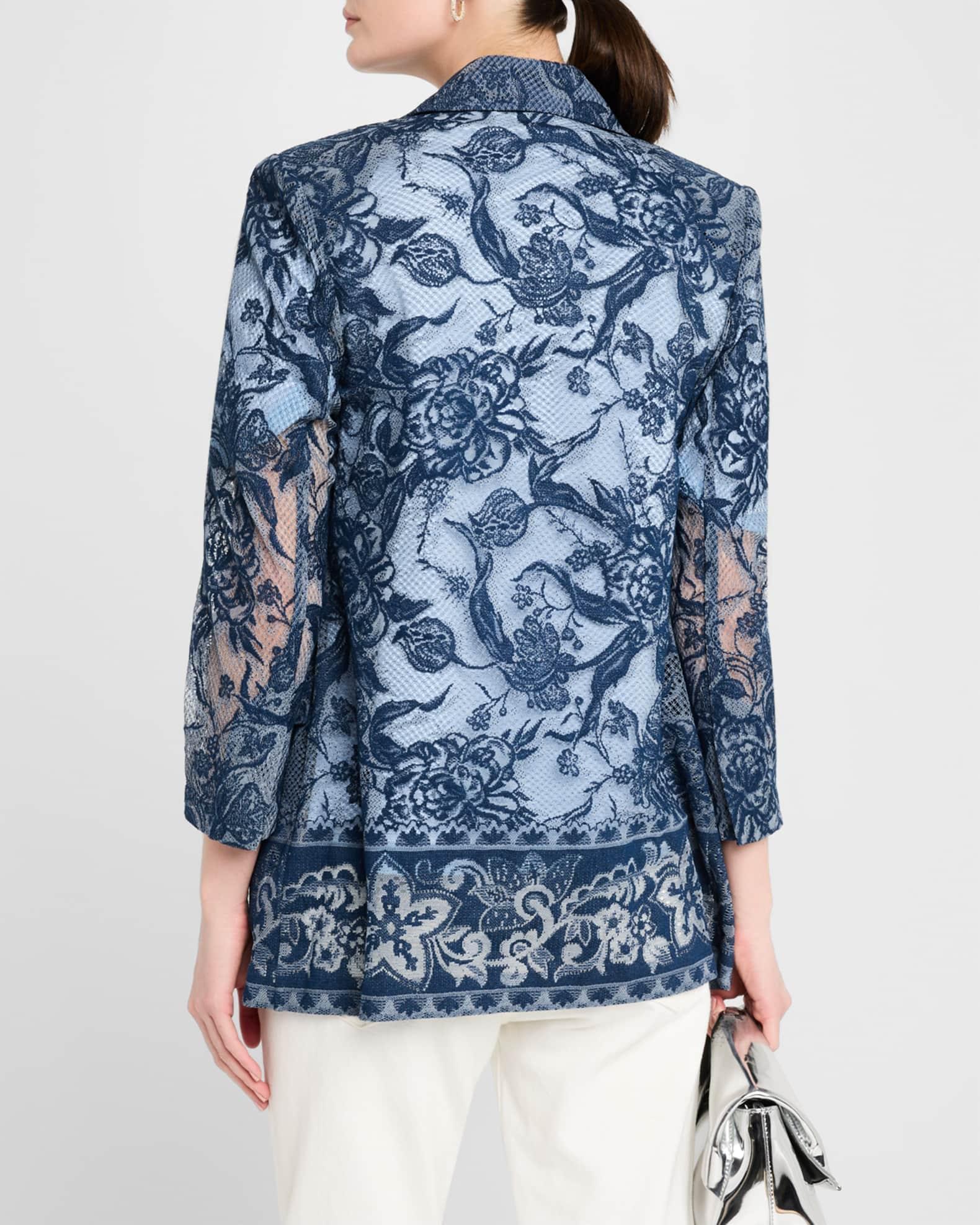 Nathalie Open-Front Floral Lace Jacket Product Image
