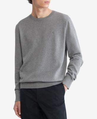 Calvin Klein Mens Smooth Cotton Sweater - Purple - M Product Image