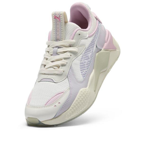 PUMA RS-X LNDSCP Altiplano Womens Sneakers in Warm White/Spring Lavender/Sedate Grey Product Image