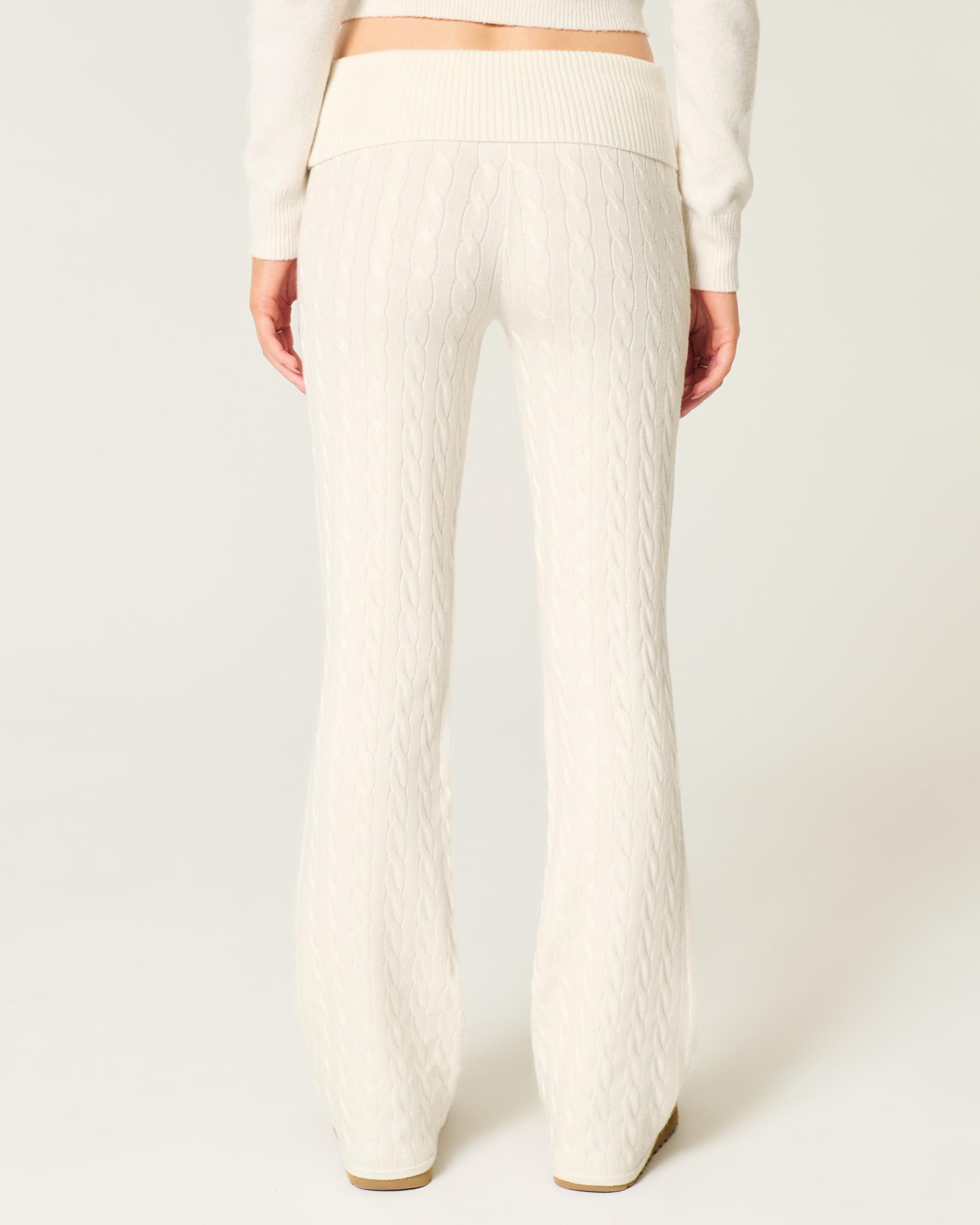 Gilly Hicks Sweater-Knit Foldover Boot Pants Product Image