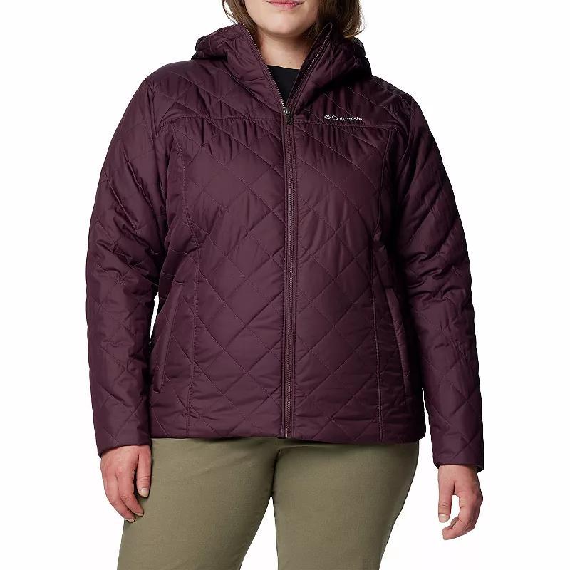 Plus Size Columbia Copper Crest II Hooded Jacket, Womens Collegiate Blue Product Image