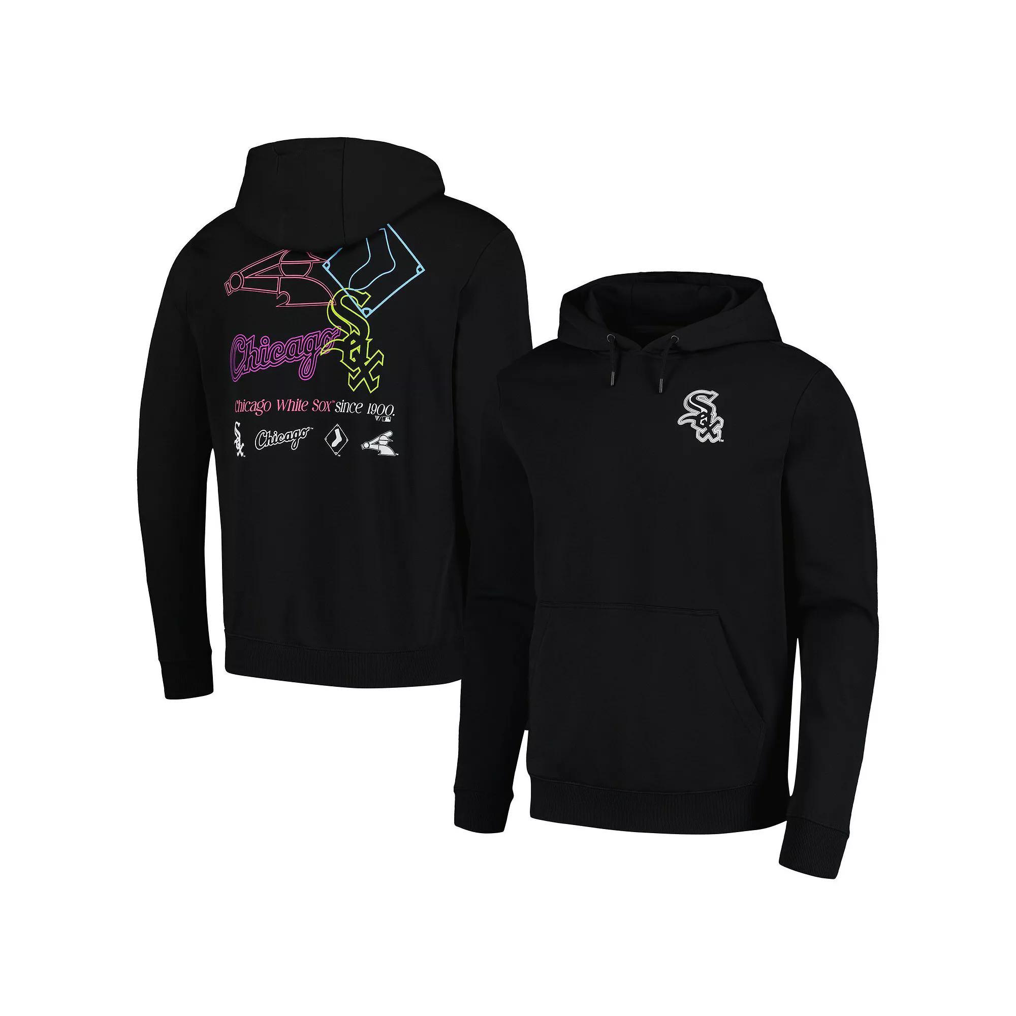 Men's Levelwear Black Chicago White Sox Podium Vintage Pullover Hoodie,  Product Image