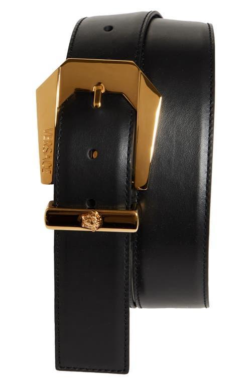 Mens Logo-Detailed Leather Belt Product Image