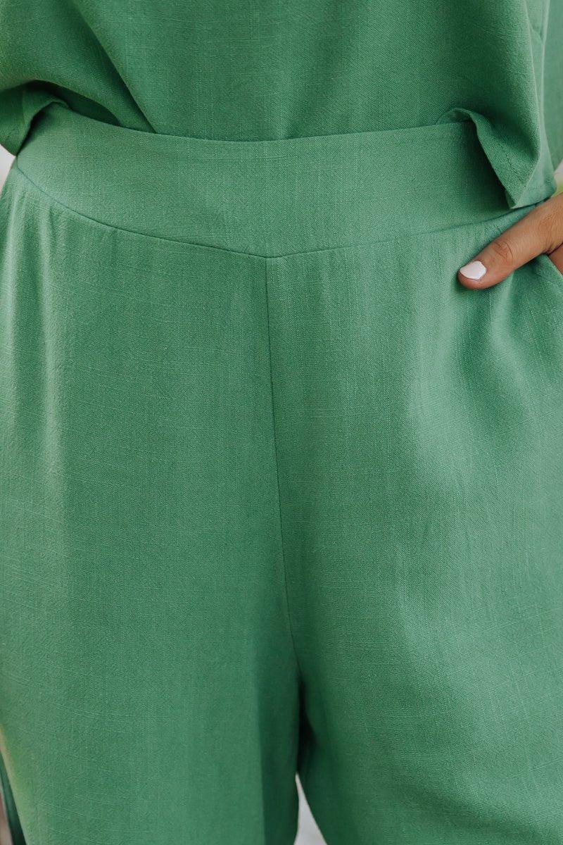 Green Tank & Cropped Pant Set - FINAL SALE Product Image