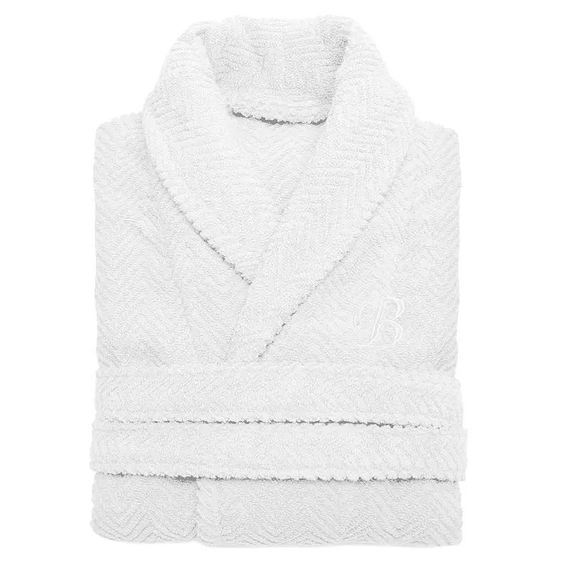 Linum Home Textiles Turkish Cotton Personalized Herringbone Weave Bathrobe, Womens Product Image