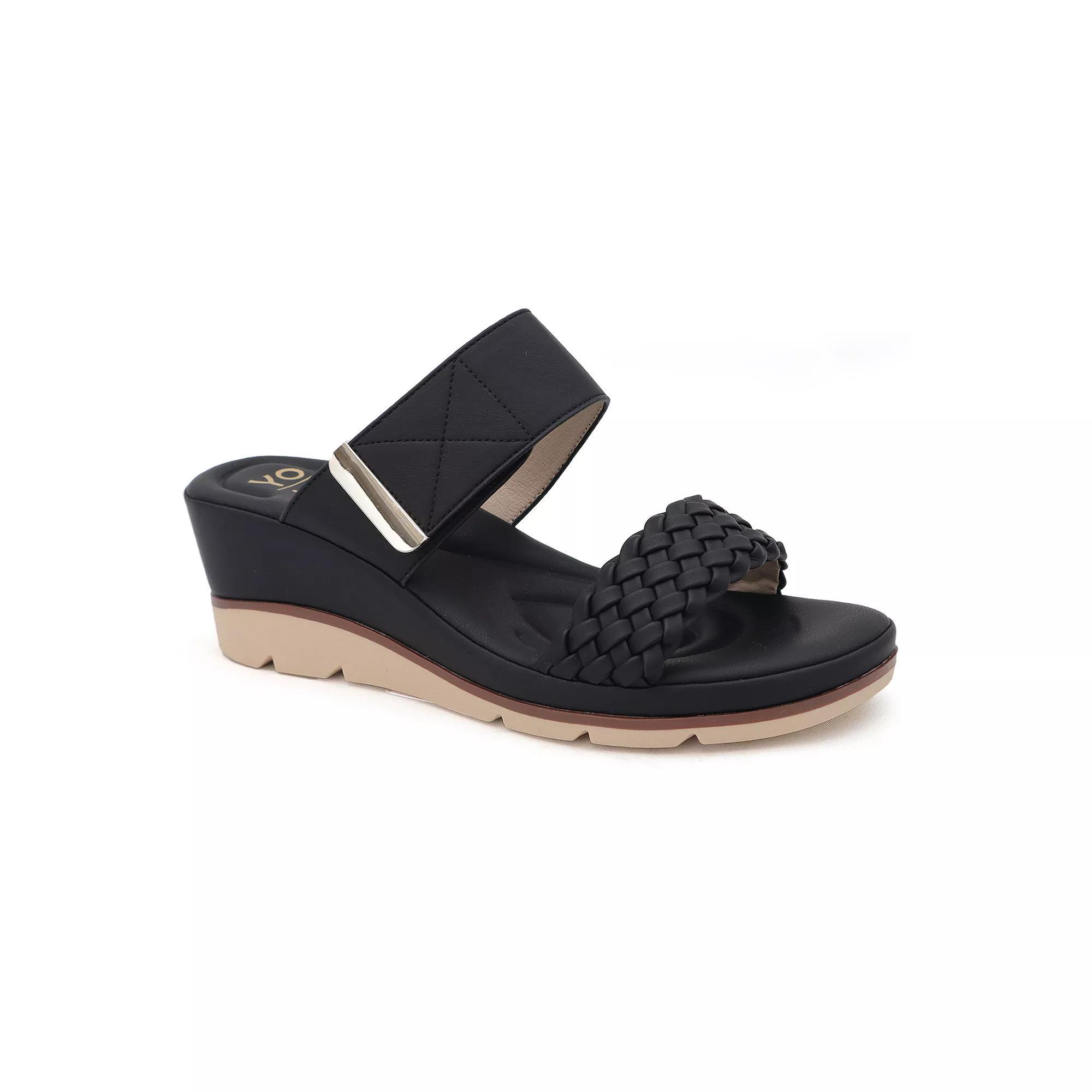Yoki Sicily-03 Women's Low Wedge Open-Toe Sandals,  Product Image