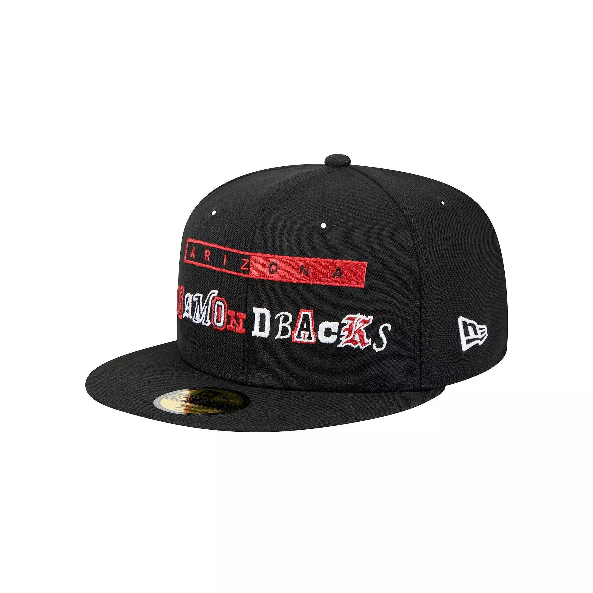 Men's New Era Black Arizona Diamondbacks Ransom 59FIFTY Fitted Hat,  Product Image