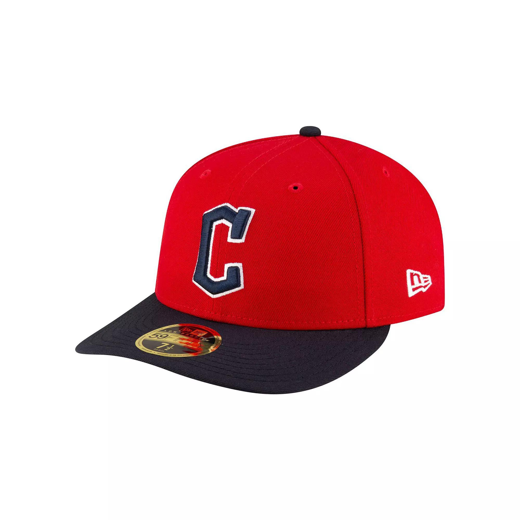 Men's New Era  Red/Black Cleveland Guardians  Authentic Collection On-Field Low Profile 59FIFTY Fitted Hat, Size: 7 1/4, Grd Red Product Image
