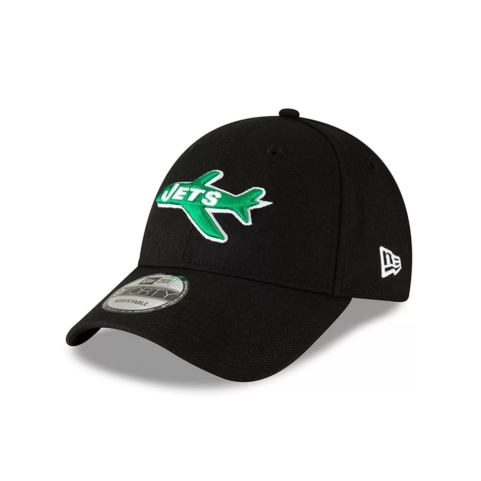 Men's New Era Black New York Jets The League Throwback 9FORTY Adjustable Hat Product Image