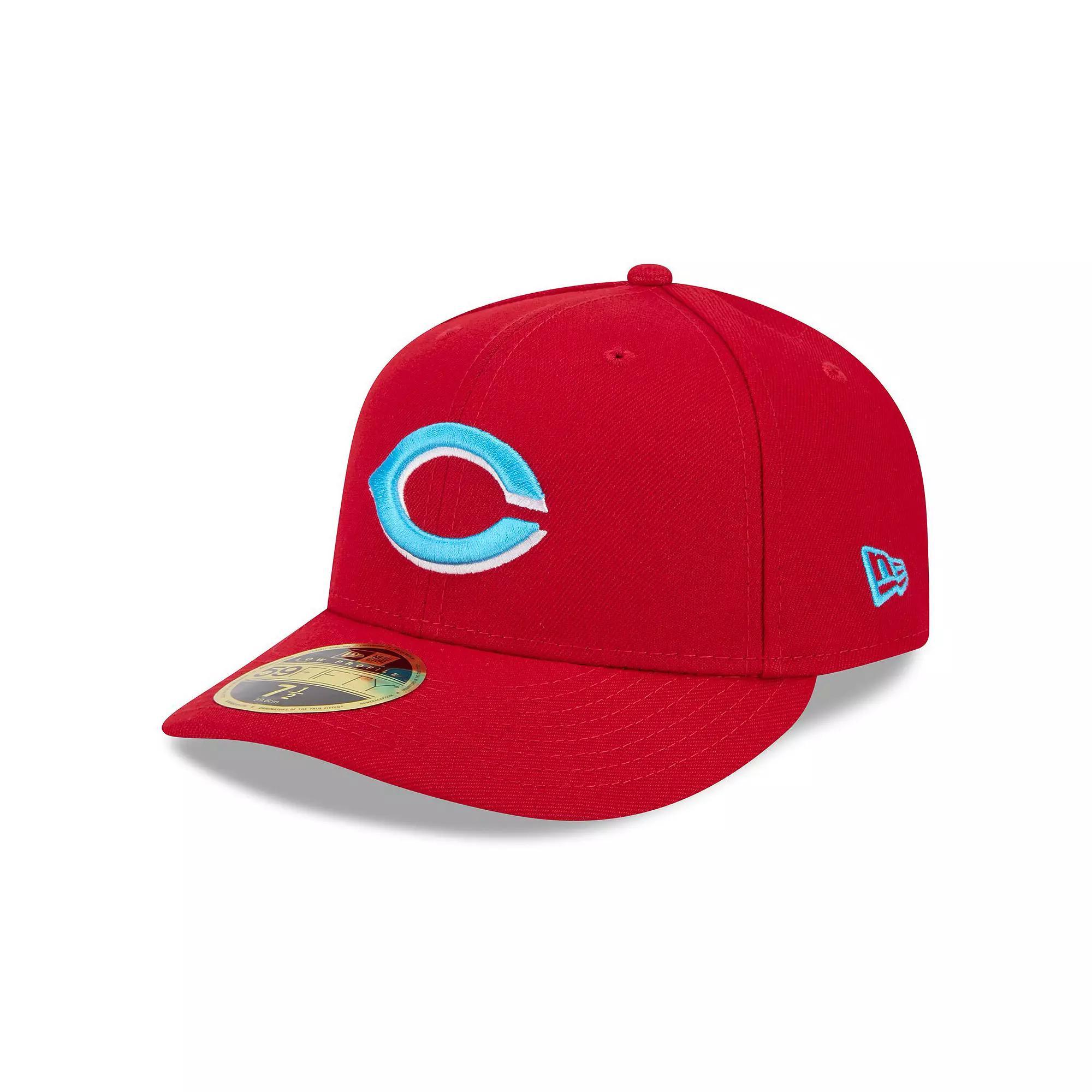 Men's New Era Red Cincinnati Reds 2024 Father's Day Low Profile 59FIFTY Fitted Hat,  Product Image