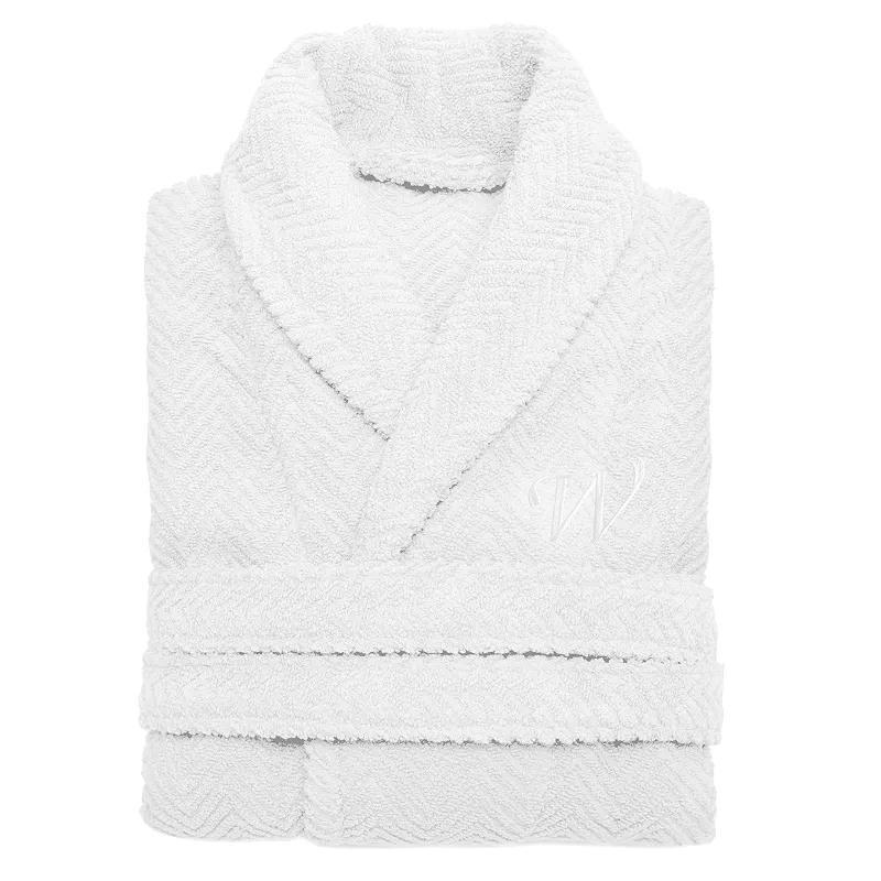 Linum Home Textiles Turkish Cotton Personalized Herringbone Weave Bathrobe, Womens Product Image